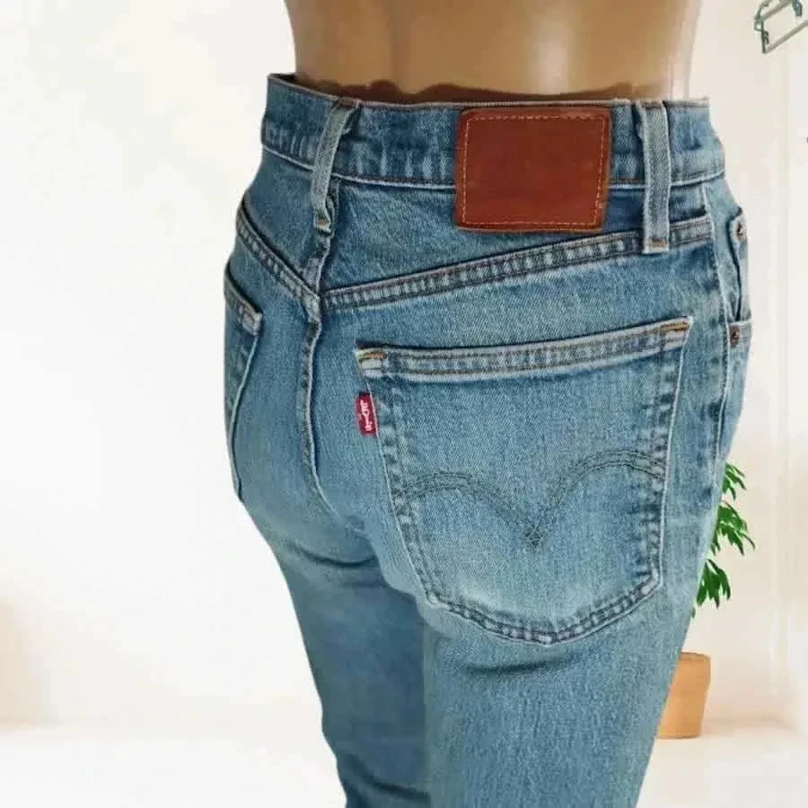Levi's premium 501 - straight crop-snit - hoge taille - rekbaar - zeer goede staat – photo 7